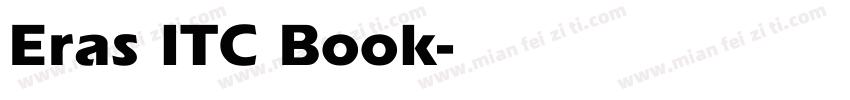 Eras ITC Book字体转换